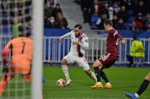Rayan Cherki (lyon) FOOTBALL : Olympique Lyonnais vs Sparta Prague - Ligue Europa - 04 11 2021 FredericChambert Panoramic 