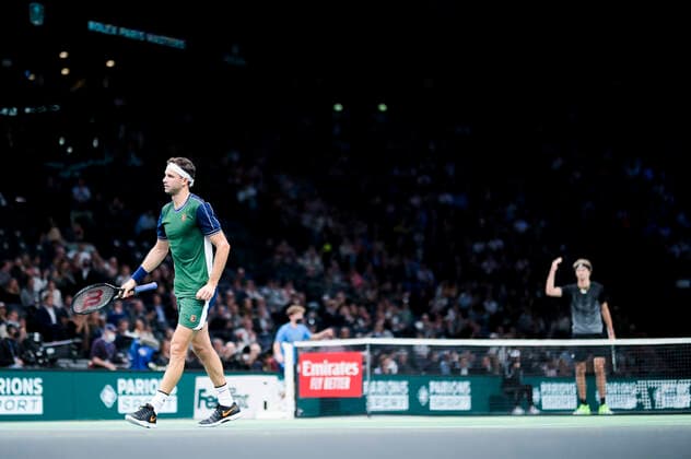 Grigor Dimitrov (Bul) TENNIS : Rolex Paris Masters J4 - Paris - 04 11 2021 JBAutissier Panoramic 