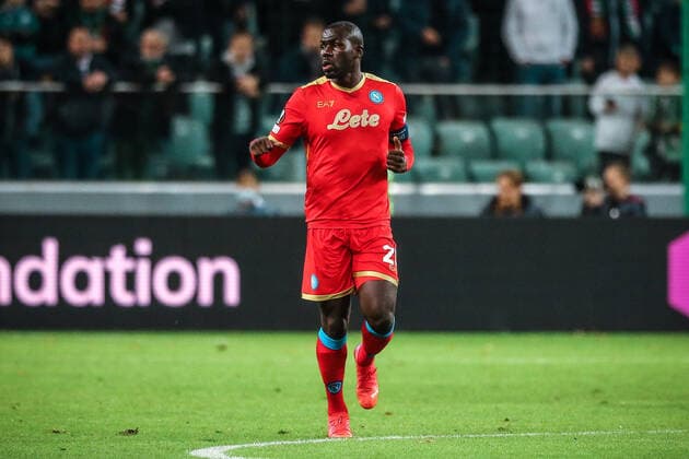 04.11.2021 Warszawa Pilka nozna Liga Europy 2021 2022, faza grupowa Legia Warszawa - SSC Napoli N z Kalidou Koulibaly Foto Adam Starszynski PressFocus 04.11.2021 Warsaw Football Europa League 2021 2022, group stage Legia Warszawa - SSC Napoli Kalidou Koulibaly Credit Adam Starszynski PressFocus NEWSPIX.PL --- Newspix.pl  20211104PF_AS115