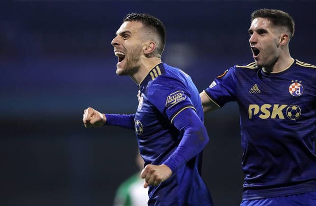 Sport Themen der Woche KW44 Dinamo Zagreb v Rapid Wien: Group H - UEFA Europa League Komnen Andric of Dinamo Zagreb celebrate after scoring during the UEFA Europa League group H match between Dinamo Zagreb and Rapid Wien at Maksimir Stadium on November 4, 2021 in Zagreb, Croatia. IgorxKralj PIXSELL