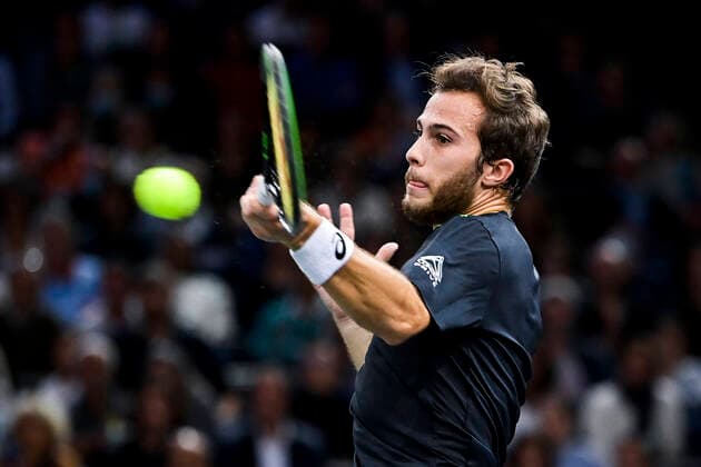 Hugo Gaston (Fra) TENNIS : Rolex Paris Masters J4 - Paris - 04 11 2021 JBAutissier Panoramic 