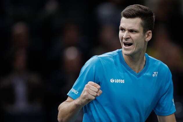 Hubert HURKACZ (POL) TENNIS : Rolex Paris Masters - Quart de finale - 05 11 2021 AurelienMorissard Panoramic 