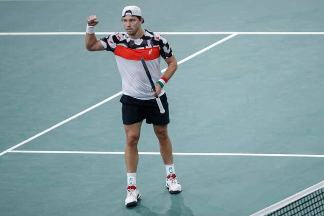 James DUCKWORTH (AUS) TENNIS : Rolex Paris Masters - Quart de finale - 05 11 2021 AurelienMorissard Panoramic 