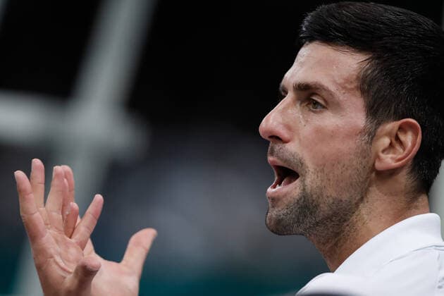 Novak DJOKOVIC (SRB) TENNIS : Rolex Paris Masters - Quart de finale - 05 11 2021 AurelienMorissard Panoramic 