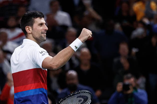 Novak DJOKOVIC (SRB) TENNIS : Rolex Paris Masters - Quart de finale - 05 11 2021 AurelienMorissard Panoramic 