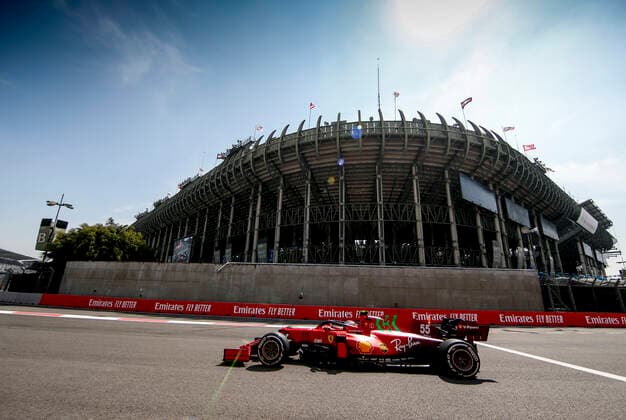 55 Carlos Sainz (ESP, Scuderia Ferrari Mission Winnow), F1 Grand Prix of Mexico at Autodromo Hermanos Rodriguez on November 5, 2021 in Mexico City, Mexico. (Photo by HOCH ZWEI) Mexico City Mexico