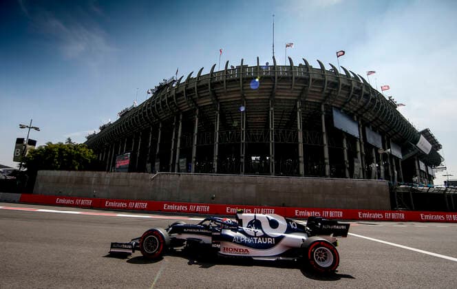 10 Pierre Gasly (FRA, Scuderia AlphaTauri Honda), F1 Grand Prix of Mexico at Autodromo Hermanos Rodriguez on November 5, 2021 in Mexico City, Mexico. (Photo by HOCH ZWEI) Mexico City Mexico