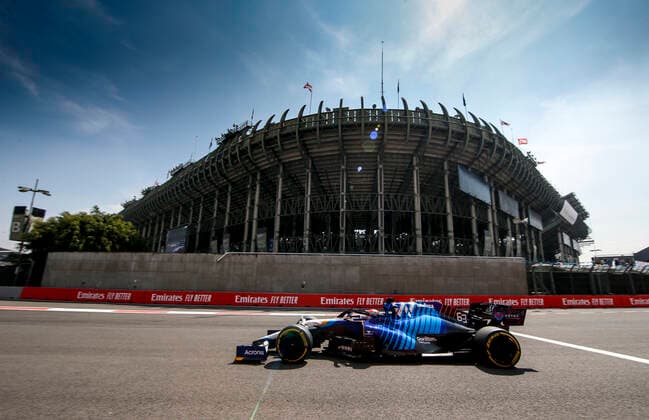 63 George Russell (GBR, Williams Racing), F1 Grand Prix of Mexico at Autodromo Hermanos Rodriguez on November 5, 2021 in Mexico City, Mexico. (Photo by HOCH ZWEI) Mexico City Mexico