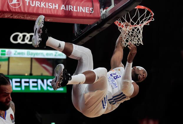 Sport Bilder des Tages 05.11.2021, FC Bayern Basketball vs Real Madrid Basket, Audi Dome Muenchen, Basketball, im Bild: Guerschon Yabusele (Real Madrid Basket)