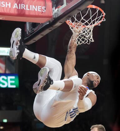 05.11.2021, FC Bayern Basketball vs Real Madrid Basket, Audi Dome Muenchen, Basketball, im Bild: Guerschon Yabusele (Real Madrid Basket)