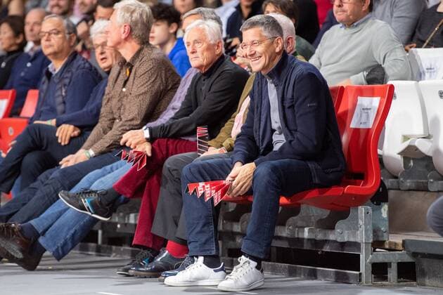 Vereinspraesident Herbert Hainer (FC Bayern München), FC Bayern Basketball vs. Real Madrid, Euroleague, 05.11.2021 Muenchen Bayern Deutschland