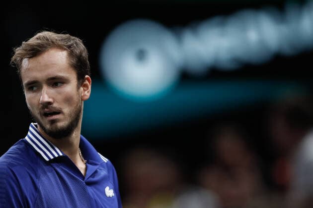 Daniil MEDVEDEV (RUS) TENNIS : Rolex Paris Masters - Quart de finale - 05 11 2021 AurelienMorissard Panoramic 