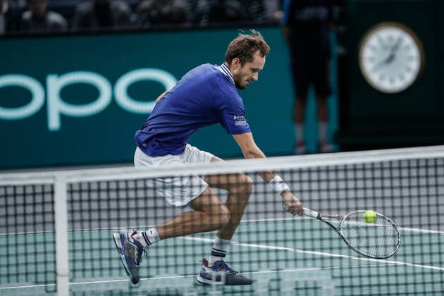 Daniil MEDVEDEV (RUS) TENNIS : Rolex Paris Masters - Quart de finale - 05 11 2021 AurelienMorissard Panoramic 