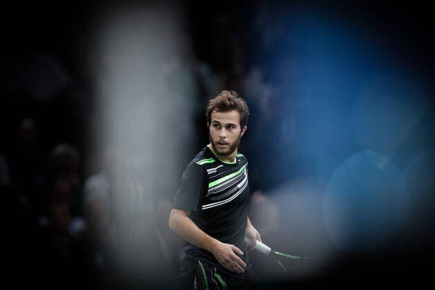 Hugo GASTON (FRA) TENNIS : Rolex Paris Masters - Quart de finale - 05 11 2021 AurelienMorissard Panoramic 