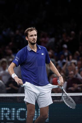 Daniil MEDVEDEV (RUS) TENNIS : Rolex Paris Masters - Quart de finale - 05 11 2021 AurelienMorissard Panoramic 