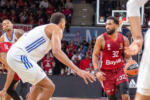 Darrun Hilliard 32 (FC Bayern), FC Bayern Basketball vs. Real Madrid, Euroleague, 05.11.2021 Muenchen Bayern Deutschland