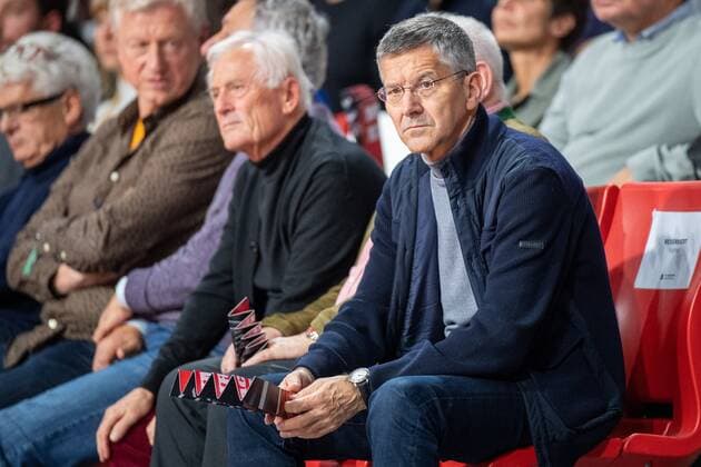 Vereinspraesident Herbert Hainer (FC Bayern München), FC Bayern Basketball vs. Real Madrid, Euroleague, 05.11.2021 Muenchen Bayern Deutschland