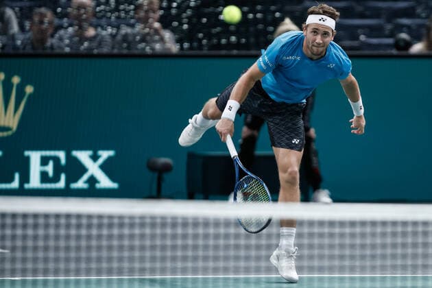 Casper RUUD (NOR) TENNIS : Rolex Paris Masters - Quart de finale - 05 11 2021 AurelienMorissard Panoramic 