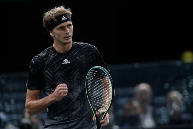 Alexander ZVEREV (GER) TENNIS : Rolex Paris Masters - Quart de finale - 05 11 2021 AurelienMorissard Panoramic 