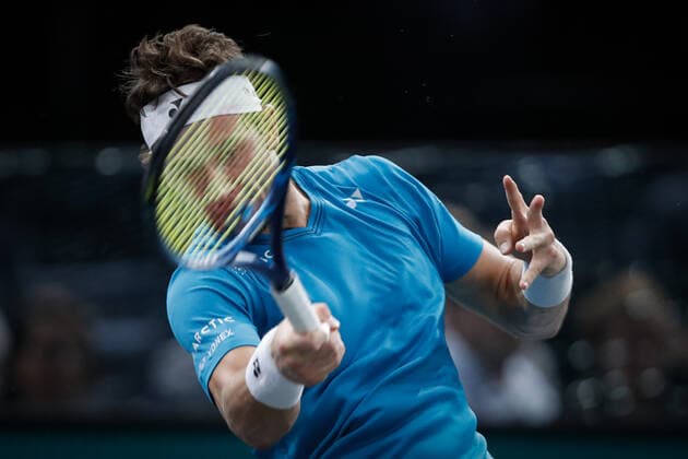 Casper RUUD (NOR) TENNIS : Rolex Paris Masters - Quart de finale - 05 11 2021 AurelienMorissard Panoramic 