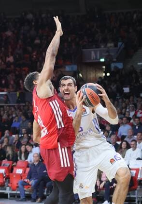 Madrids 6 ABALDE. Basketball, FC Bayern - Madrid, am 5.11.2021, Basketball Euroleague, FC Bayern Muenchen Basketball - Real Madrid, Saison 2021-2022 in Muenchen, A U D I D O M E, Deutschland. Quelle Copyright Credit : Oryk HAIST