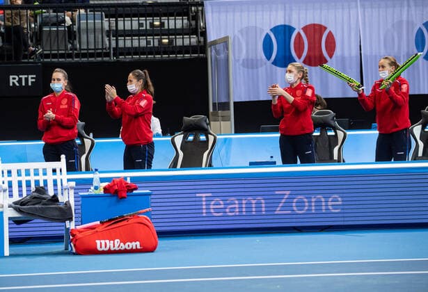 2021 Billie Jean King Cup Finals Russia - USA Semifinal Match 2 Team RUS 2021 Billie Jean King Cup Finals