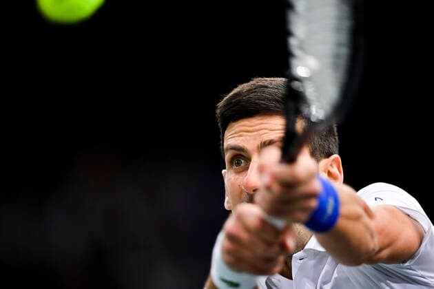 Sport Bilder des Tages Novak Djokovic (srb) TENNIS : Rolex Paris Masters J6 - Paris - 06 11 2021 JBAutissier Panoramic 
