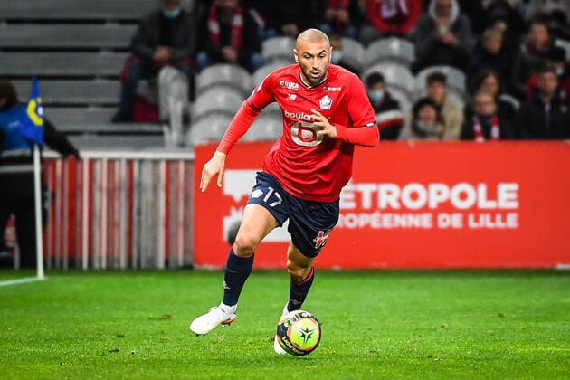 Burak YILMAZ of Lille FOOTBALL : Lille OSC vs Angers SCO - Ligue 1 Uber Eats - 06 11 2021 MatthieuMirville Panoramic 