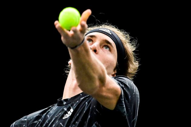 Sport Bilder des Tages Alexander Zverev (Ger) TENNIS : Rolex Paris Masters J6 - Paris - 06 11 2021 JBAutissier Panoramic 