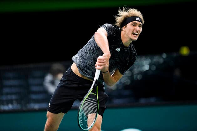 Alexander Zverev (Ger) TENNIS : Rolex Paris Masters J6 - Paris - 06 11 2021 JBAutissier Panoramic 