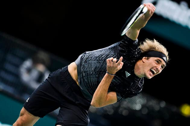 Alexander Zverev (Ger) TENNIS : Rolex Paris Masters J6 - Paris - 06 11 2021 JBAutissier Panoramic 