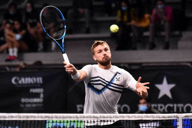 IPP20211106 Tennis: ATP, Tennis Herren Challenger Tour, Internazionali di Bergamo 2021, Lloyd Glasspool (Gbr) (Verwendung nur in Deutschland - GERMANY ONLY) *** IPP20211106 Tennis ATP Challenger Tour, Internazionali di Bergamo 2021, Lloyd Glasspool Gbr Use only in Germany GERMANY ONLY 