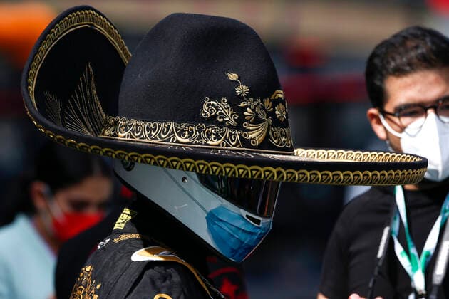 Day of the Dead -Performer, F1 Grand Prix of Mexico at Autodromo Hermanos Rodriguez on November 6, 2021 in Mexico City, Mexico. (Photo by HOCH ZWEI) Mexico City Mexico
