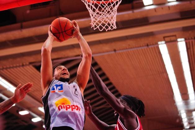 Osthalle, GIESSEN, GERMANY Lewis, Jaren ( 1 Crailsheim ) during the easyCredit Basketball Bundesliga game between Giessen 46ers and Hakro Merlins Crailsheim at Osthalle in Giessen. easyCredit Basketball Bundesliga Julia Kneissl SPP Giessen 46ers v Hakro Merlins Crailsheim 
