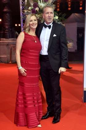 Andreas Köpke mit Ehefrau Birgit Köpke beim 39. Deutschen SportpresseBall 2021 in der Alten Oper. Frankfurt, 06.11.2021