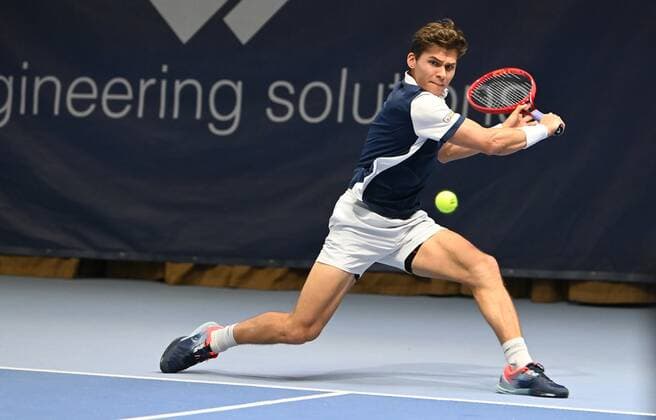 07.11.2021 - Tennis - ATP, Tennis Herren Challenger Tour - Challenger Eckental - Int. Deutsche Tennis-Hallenmeisterschaften - Finale Endspiel - - Daniel Masur ( GER )