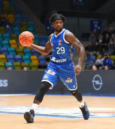 07.11.2021, xhbx, Basketball BBL Bundesliga, Frankfurt Skyliners - Brose Bamberg emspor, v.l. Will Cherry (Fraport Skyliners Frankfurt) (DFL DFB REGULATIONS PROHIBIT ANY USE OF PHOTOGRAPHS as IMAGE SEQUENCES and or QUASI-VIDEO) Frankfurt am Main
