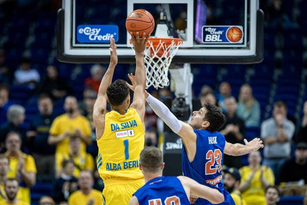 Basketball Berlin 07.11.2021 Saison 2021 2022 EasyCredit BBL 1. Bundesliga Alba Berlin - Syntainics MBC Weißenfels bbal01 Goran Huskic (MBC, No.23)
