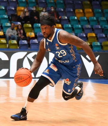 07.11.2021, xhbx, Basketball BBL Bundesliga, Frankfurt Skyliners - Brose Bamberg emspor, v.l. Will Cherry (Fraport Skyliners Frankfurt) (DFL DFB REGULATIONS PROHIBIT ANY USE OF PHOTOGRAPHS as IMAGE SEQUENCES and or QUASI-VIDEO) Frankfurt am Main