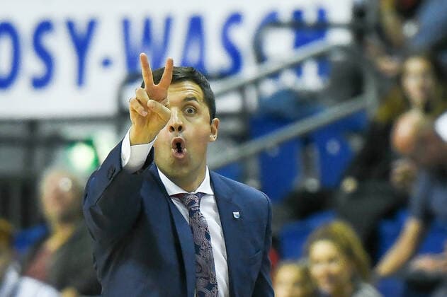 07.11.2021, xlakx, Basketball BBL, Alba Berlin - SYNTAINICS MBC emspor, v.l.Igor Jovovic (Syntainics MBC Trainer) Berlin