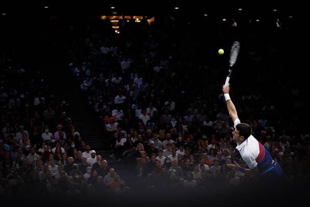 Novak DJOKOVIC (SRB) TENNIS : Rolex Paris Masters - Finale - 07 11 2021 AurelienMorissard Panoramic 