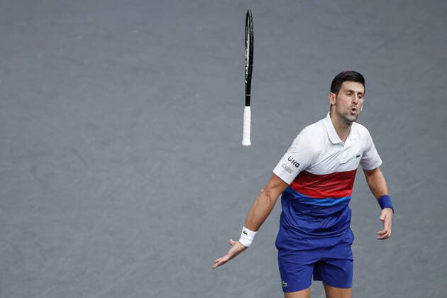 Novak DJOKOVIC (SRB) TENNIS : Rolex Paris Masters - Finale - 07 11 2021 AurelienMorissard Panoramic 