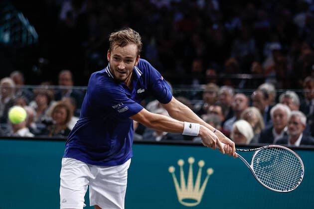 Daniil MEDVEDEV (RUS) TENNIS : Rolex Paris Masters - Finale - 07 11 2021 AurelienMorissard Panoramic 
