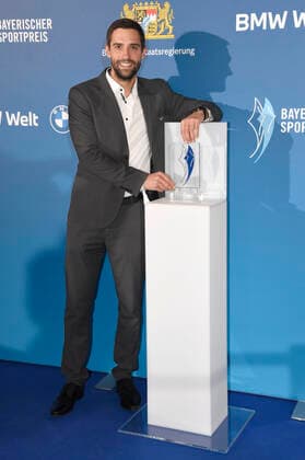 Hannes Aigner bei der 20. Verleihung des Bayerischen Sportpreises 2021 in der BMW-Welt München. München, 06.11.2021