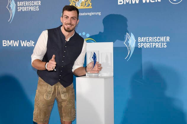 Sideris Tasiadis bei der 20. Verleihung des Bayerischen Sportpreises 2021 in der BMW-Welt München. München, 06.11.2021