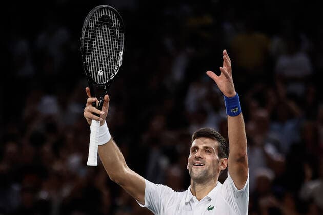 Novak DJOKOVIC (SRB) TENNIS : Rolex Paris Masters - Finale - 07 11 2021 AurelienMorissard Panoramic 
