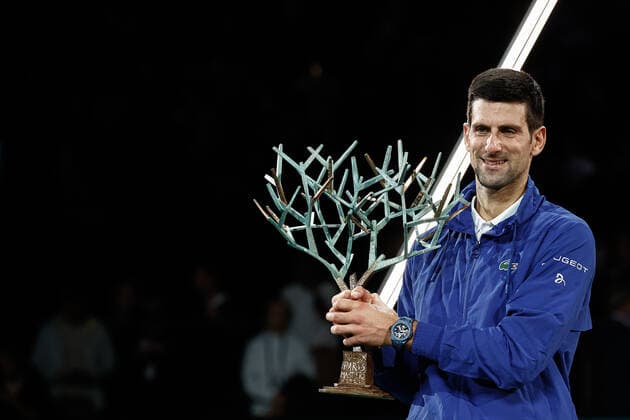 Novak DJOKOVIC (SRB) TENNIS : Rolex Paris Masters - Finale - 07 11 2021 AurelienMorissard Panoramic 