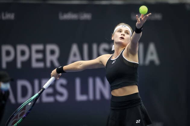 TENNIS - WTA, Tennis Damen Upper Austria Ladies Linz LINZ,AUSTRIA,07.NOV.21 - TENNIS - WTA Tour, Upper Austria Ladies Linz. Image shows Dayana Yastremska (UKR).  GEPAxpictures xManfredxBinder