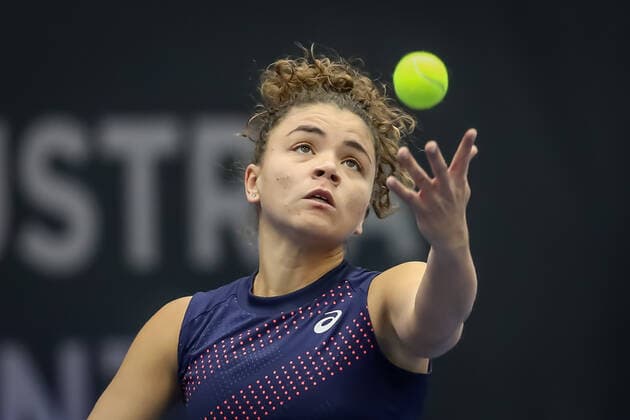 TENNIS - WTA, Tennis Damen Upper Austria Ladies Linz LINZ,AUSTRIA,07.NOV.21 - TENNIS - WTA Tour, Upper Austria Ladies Linz. Image shows Jasmine Paolini (ITA).  GEPAxpictures xManfredxBinder
