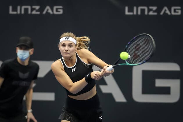 TENNIS - WTA, Tennis Damen Upper Austria Ladies Linz LINZ,AUSTRIA,07.NOV.21 - TENNIS - WTA Tour, Upper Austria Ladies Linz. Image shows Dayana Yastremska (UKR).  GEPAxpictures xManfredxBinder